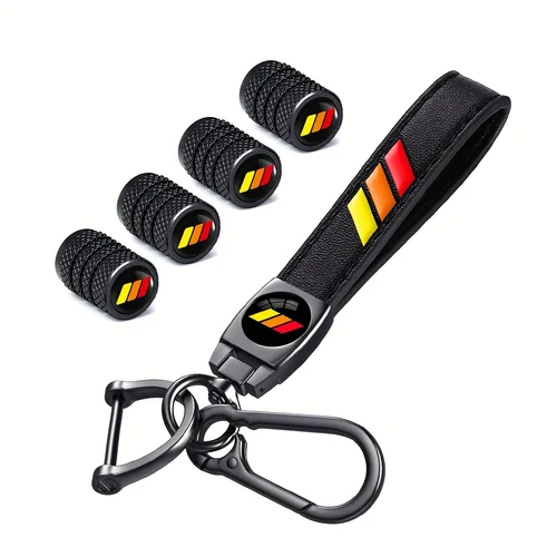 Tapas compatibles para vástago de válvula de neumático, llavero de coche para TOYOTA TRD Camry Tacoma para 4Runner Tundra Rav4 Corolla Highlander, accesorios