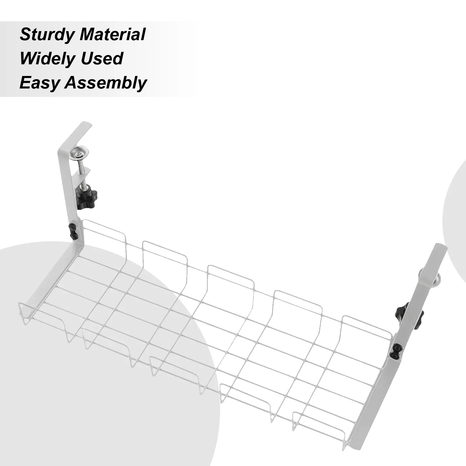 Wire Management Under Desk Table Cable Organizer Wire Organization Basket For Home Office Dining Table Study Studio Setups