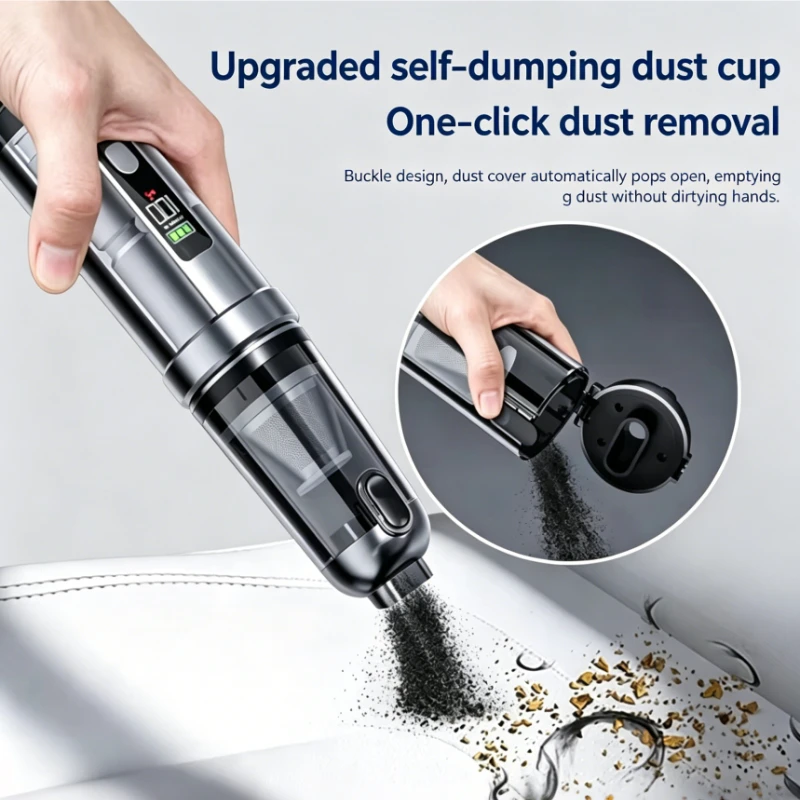 

17000PA Car Vacuum Cleaner with Brushless Motor Handheld Vacuum Portable Cordless Compressed Air Duster for Car Home Office Pet