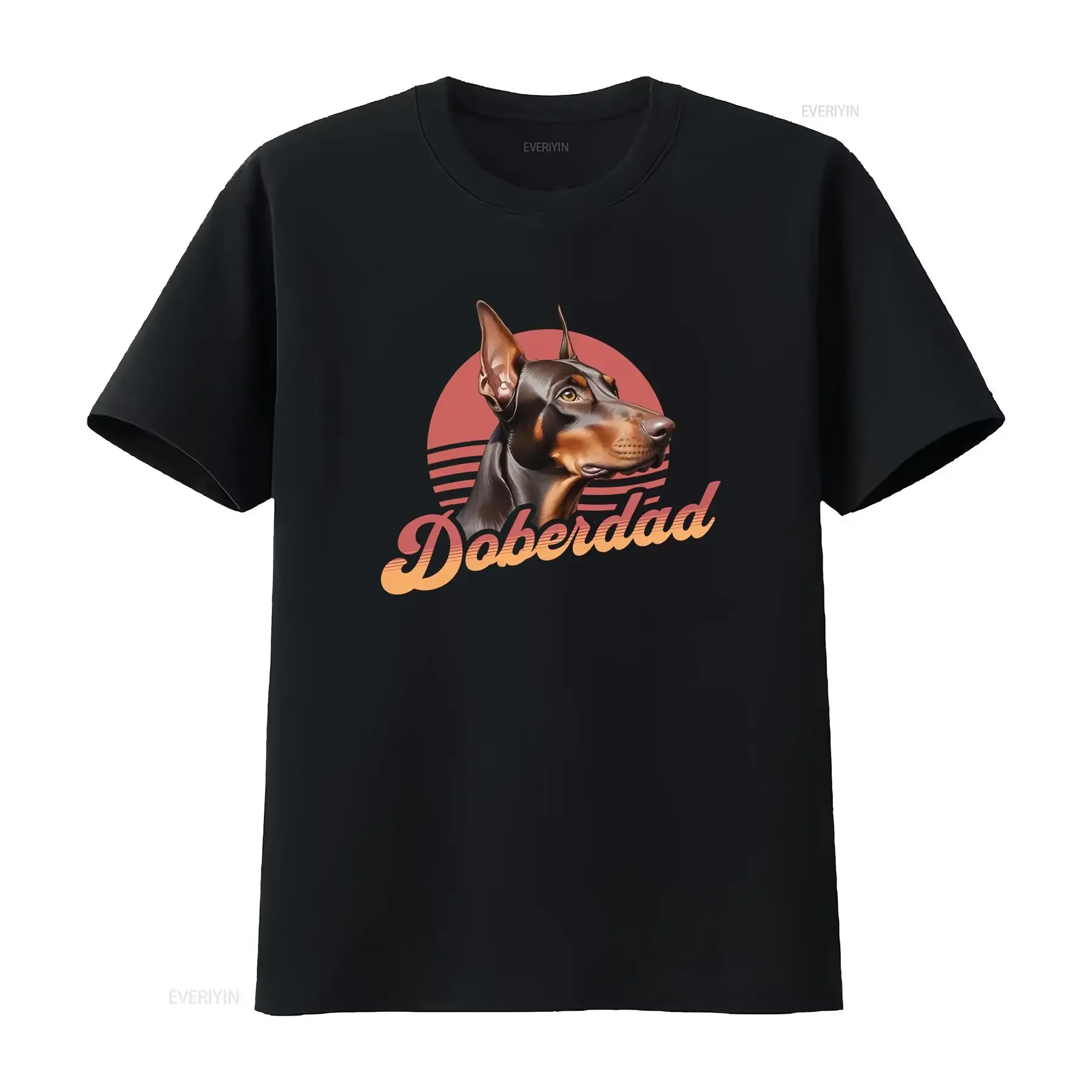 Camiseta Doberman, camiseta para papá de perro Doberman, regalo para padre dueño, camiseta vintage Doberdad, estilo lavado, ropa de calle elegante y transpirable
