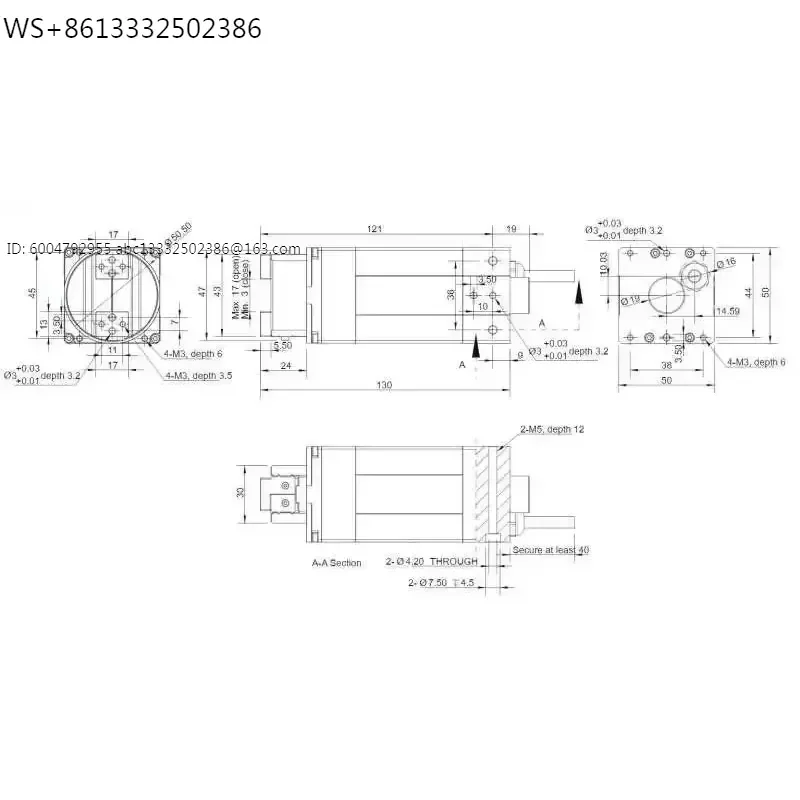 Fixture servo motor rotating gripper electric fixture rotating gripper toe rotating electric fixture