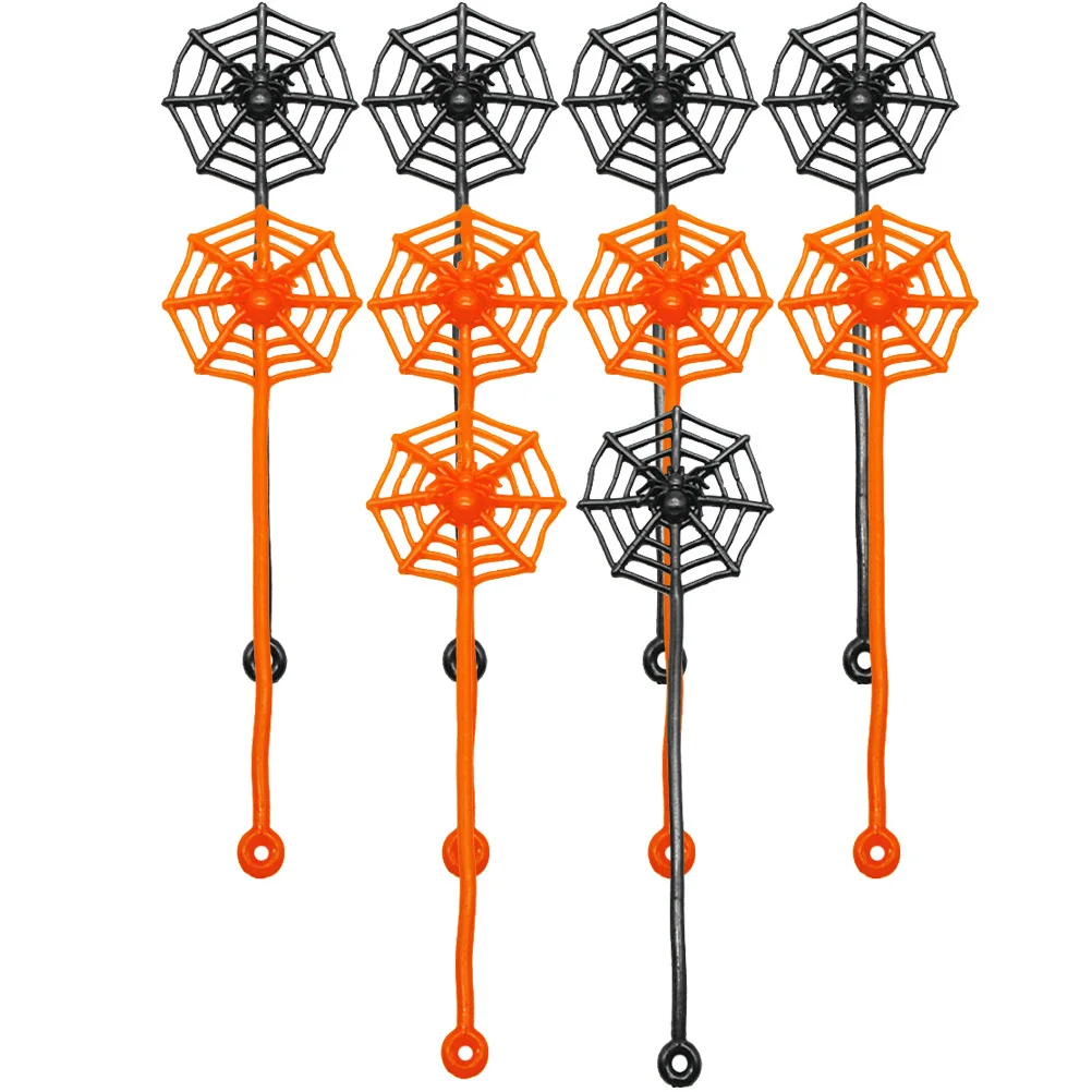 50個入り ハンドスパイダーウェブ ハロウィン キッズ TPR ストレッチ キッズ感覚遊び ハロウィンパーティーの記念品 楽しい壁登り エラスティック