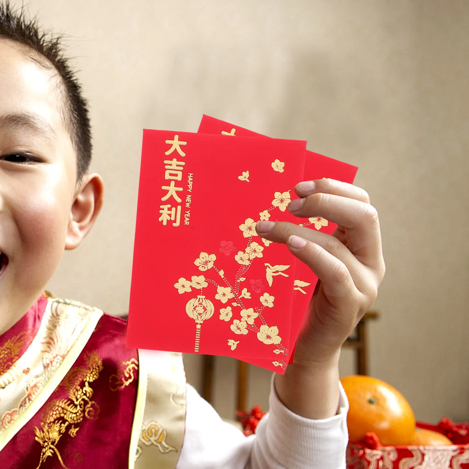

48pcs Chinese New Snake Year Patterned Lucky Money For Wedding Birthday Festival Cash Stuffing Envelopes Red Pocket Year Of The