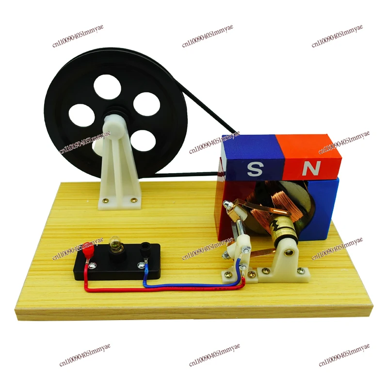 Hand-cranked AC and DC Generator, Faraday Physical Electromagnetism Demonstration Experimental