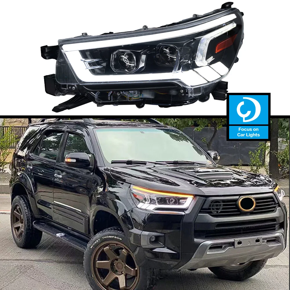 

Car Front Headlight For Toyota Hilux LED 2021-2023 HeadLamp Styling Dynamic Turn Signal Lens Automotive Accessories Assembly