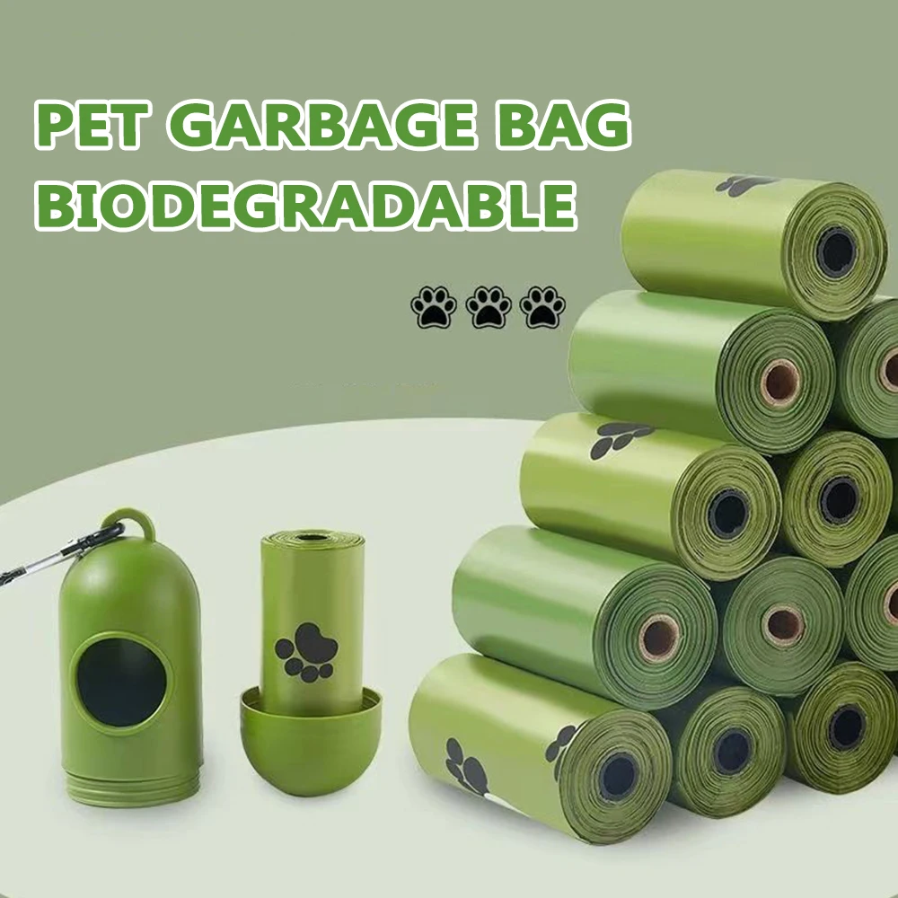 

Dog Poop Bags EPI Degradable Dog Fecal Bag Pet Waste Bag Outdoor Cleaning Pet Poop Bag Durable Leak Proof Garbage Bags For Pets