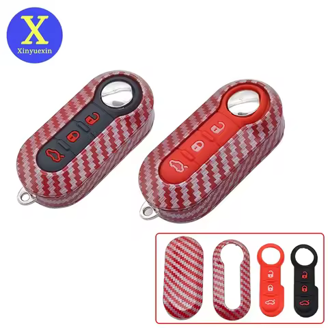 Xinyuexin New Design Remote Key Case with Pad for FIAT 500 Bravo Croma Doblo Ducato Fiorino Linea Panda Grande Punto Scudo 3B