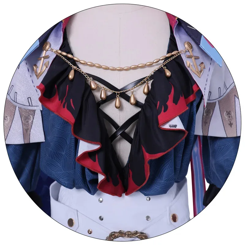 CyWuthering Waves Brant تأثيري حلي قبعة شعر مستعار زي حفلة الهالوين لعب الأدوار الزي لعبة الدعاوى