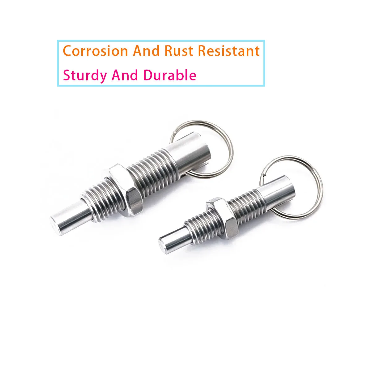 Self Lock Pull Ring Stainless Steel Index Plunger Precision Spring Safety Locating Pin
