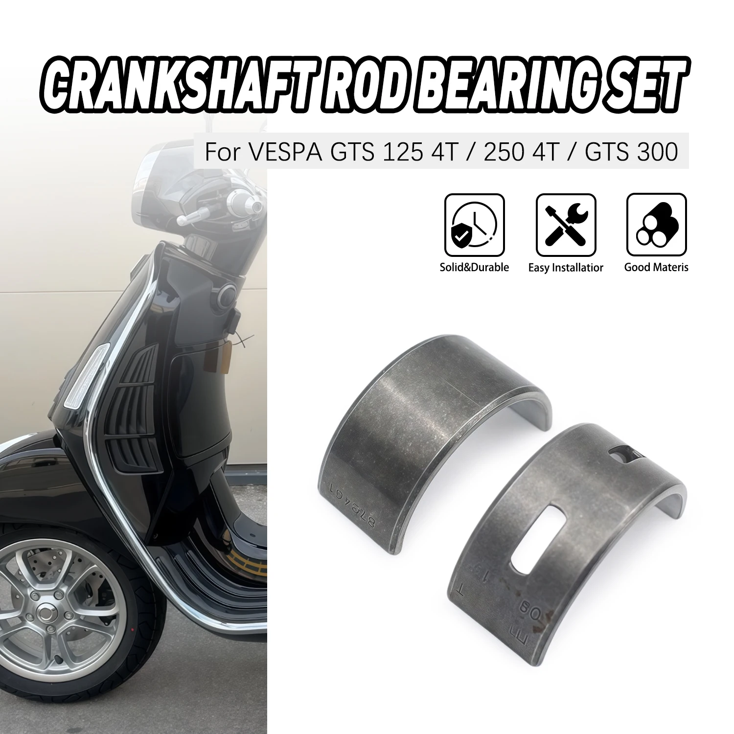

Crankshaft Rod Bearing Engine Connecting Rod Set For VESPA GTS 125 4T / 250 4T / GTS 300