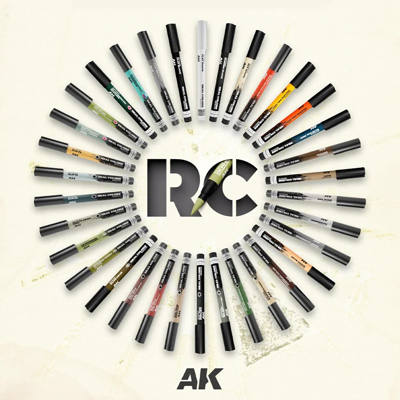 AK Marker Pen Real Series Colors NATO Camouflage Aging a pen