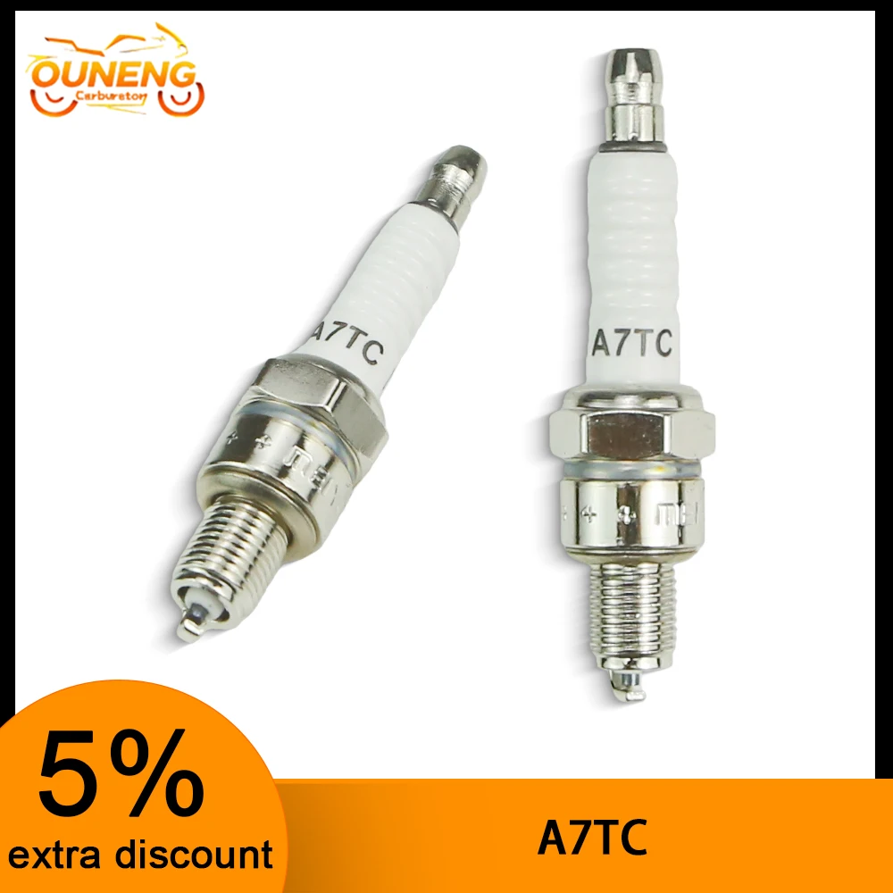 High Performance A7TC Spark Plug For CG430 CG520 Trimmer Chainsaw CG125 GY6 Dirt Bike ATV Engine Parts
