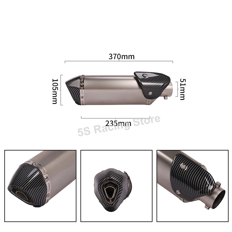 For Yamaha YZF R15 V3 R125 MT125 Mt 125 2020-2021 Motorcycle Full System Escape Exhaust Modify Front Link Pipe Muffler DB Killer