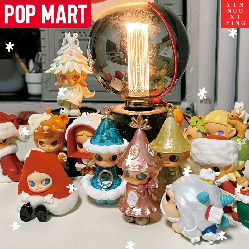 

Подлинная POP MART Zsiga принимает зимний подарок из маленькой серии кедровых деревьев, слепая коробка, рождественские подарки, модные игрушки, куклы-сюрпризы