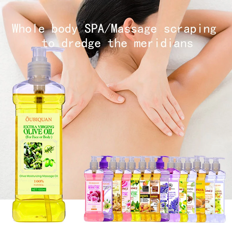 

500ml Facial and Body Forrest Gump Oil Moisturizing Plant Essential Oil Open Back Scraping Massage Oil B Bottle