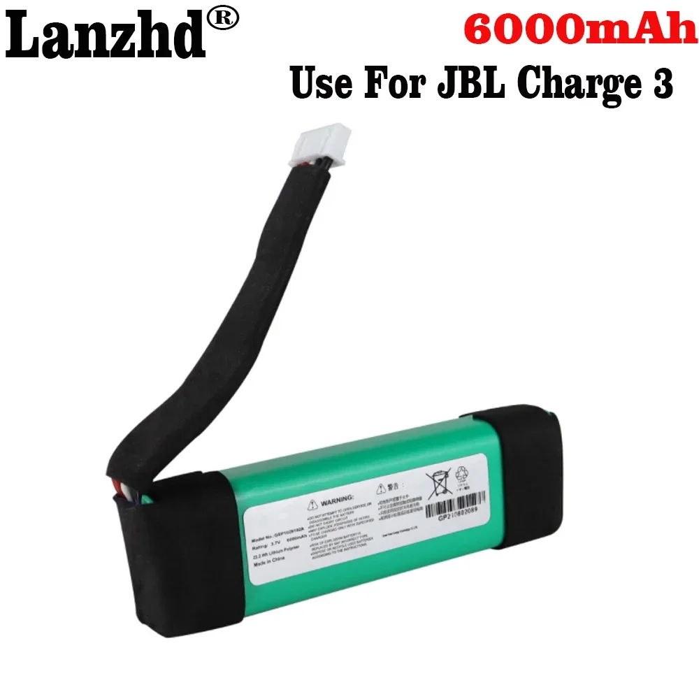 

1-10pcs Original 3.7V Li polymer GSP 1029102A For JBL Charge 3 6000mAh Speaker Battery Rechargeable Li-polymer Battery