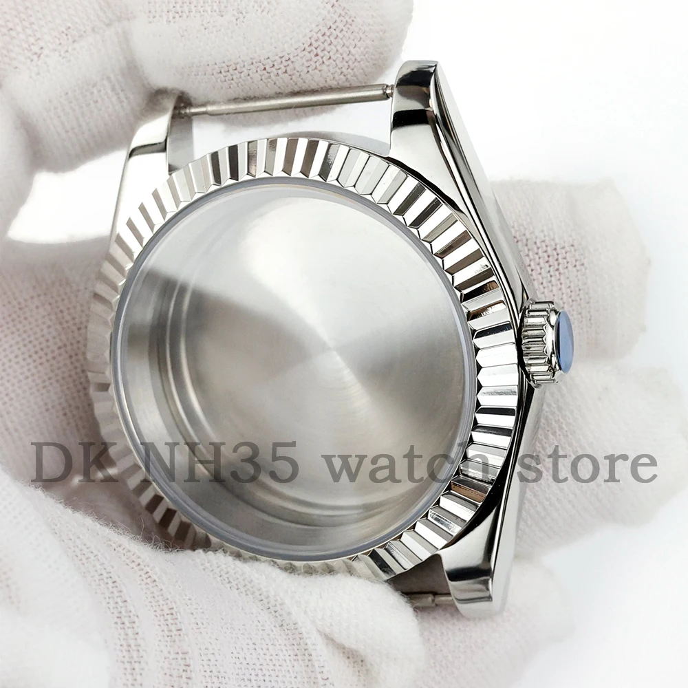 ل DATEJUST حافظة NH35 39 مللي متر/36 مللي متر حافظة ساعة من الفولاذ المقاوم للصدأ صالح Seiko NH35/NH36 حركة 28.5 مللي متر الطلب مقاوم للماء NH35 ساعة