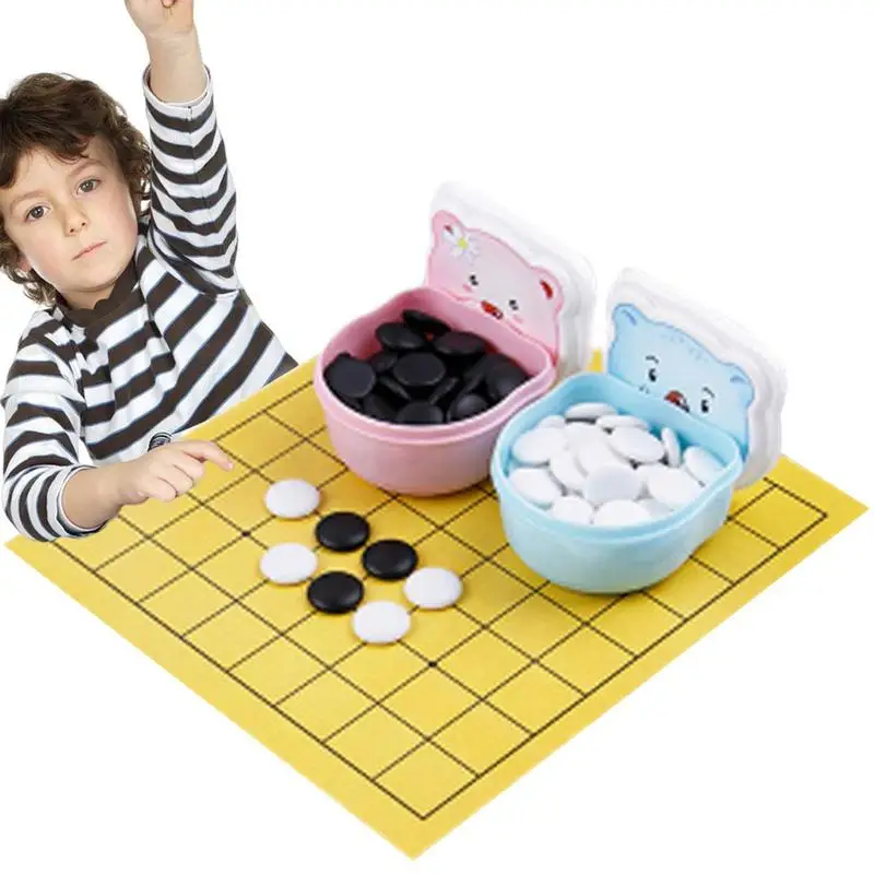 

Go Board And Stones Cartoon Go Set Go Game Board With Go Game Stones For 6 Kids Enhance Creativity And Thinking Ability