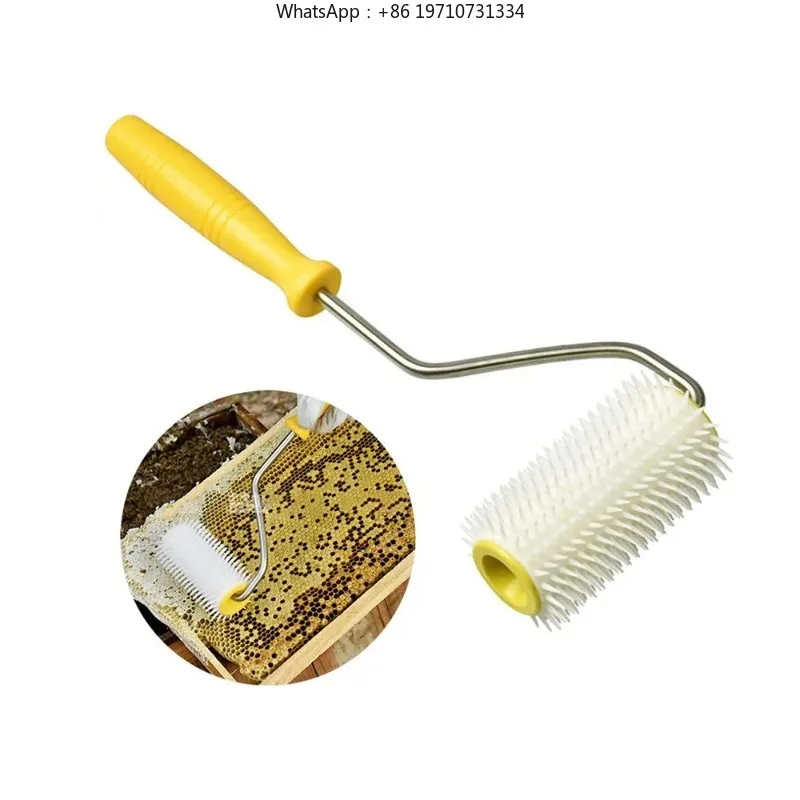 100 Pieces Food Grade Plastic Honeycomb Uncapping Rollers Bee Propolis Collecting Tool for Honey Extraction