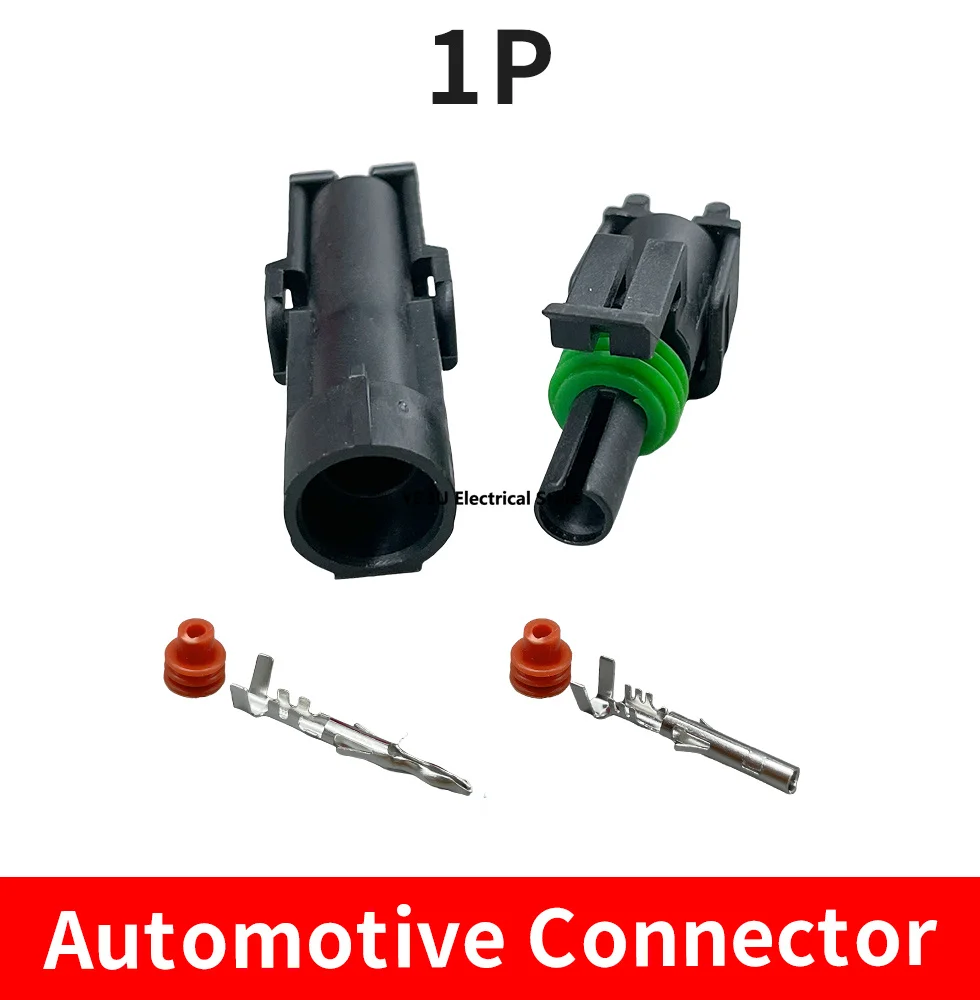 1 Set 1 2 3 4 6 Pin Way Delphi GM Automotive Female Male Weather Pack Electrical Socket Plug Automobile Connectors