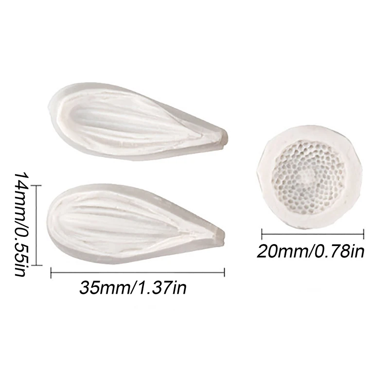 قالب خبز كيك سيليكون من الأقحوان البري من ديزي ، أدوات راتنج كب كيك الشوكولاتة الحرفية ، أدوات تزيين عجينة السكر ، 3 * *