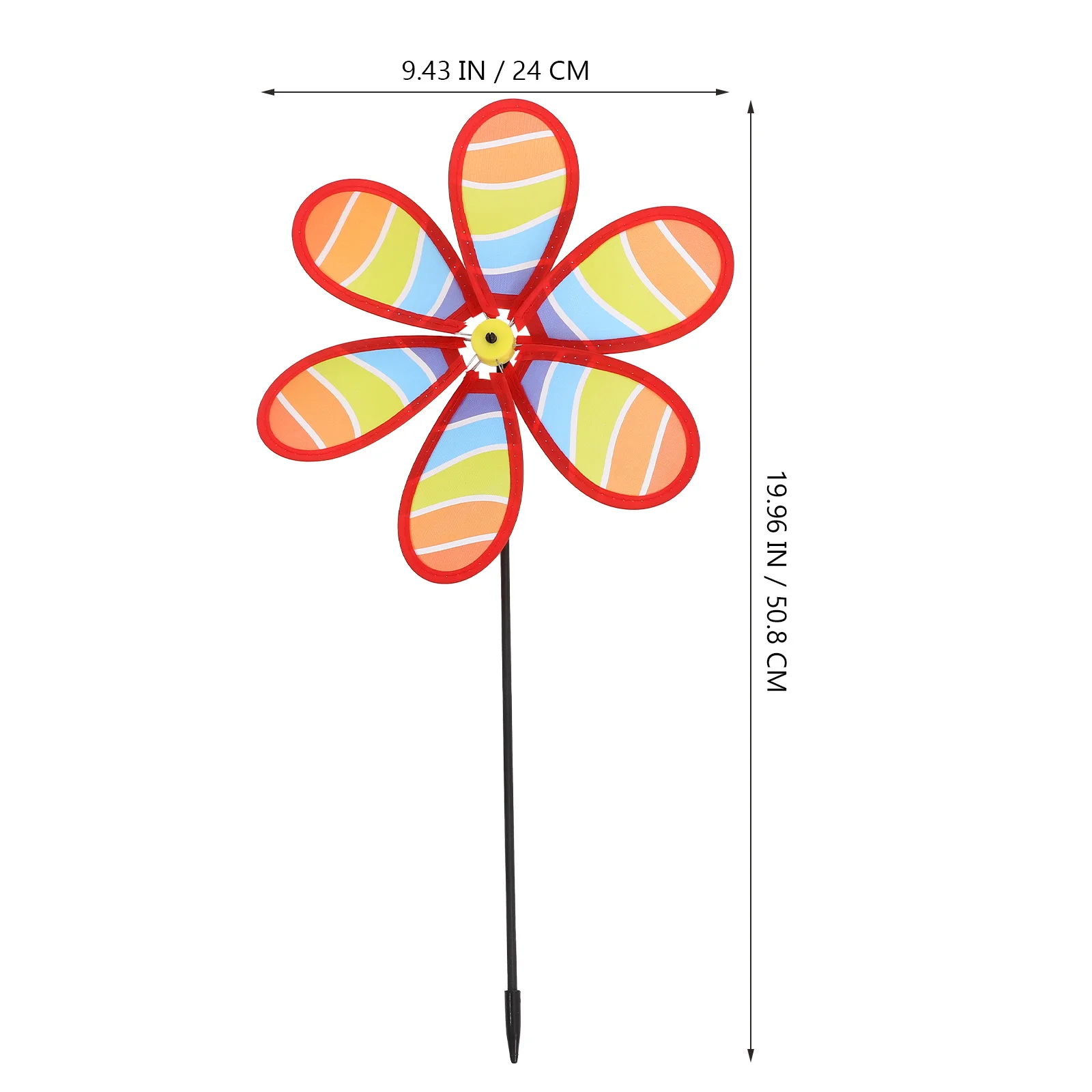 

4Pcs Colorful Wind Spinners Decorative Pinwheel Chic Outdoor Garden Lawn Party Yard Decoration Rotating Pinwheel Ornaments