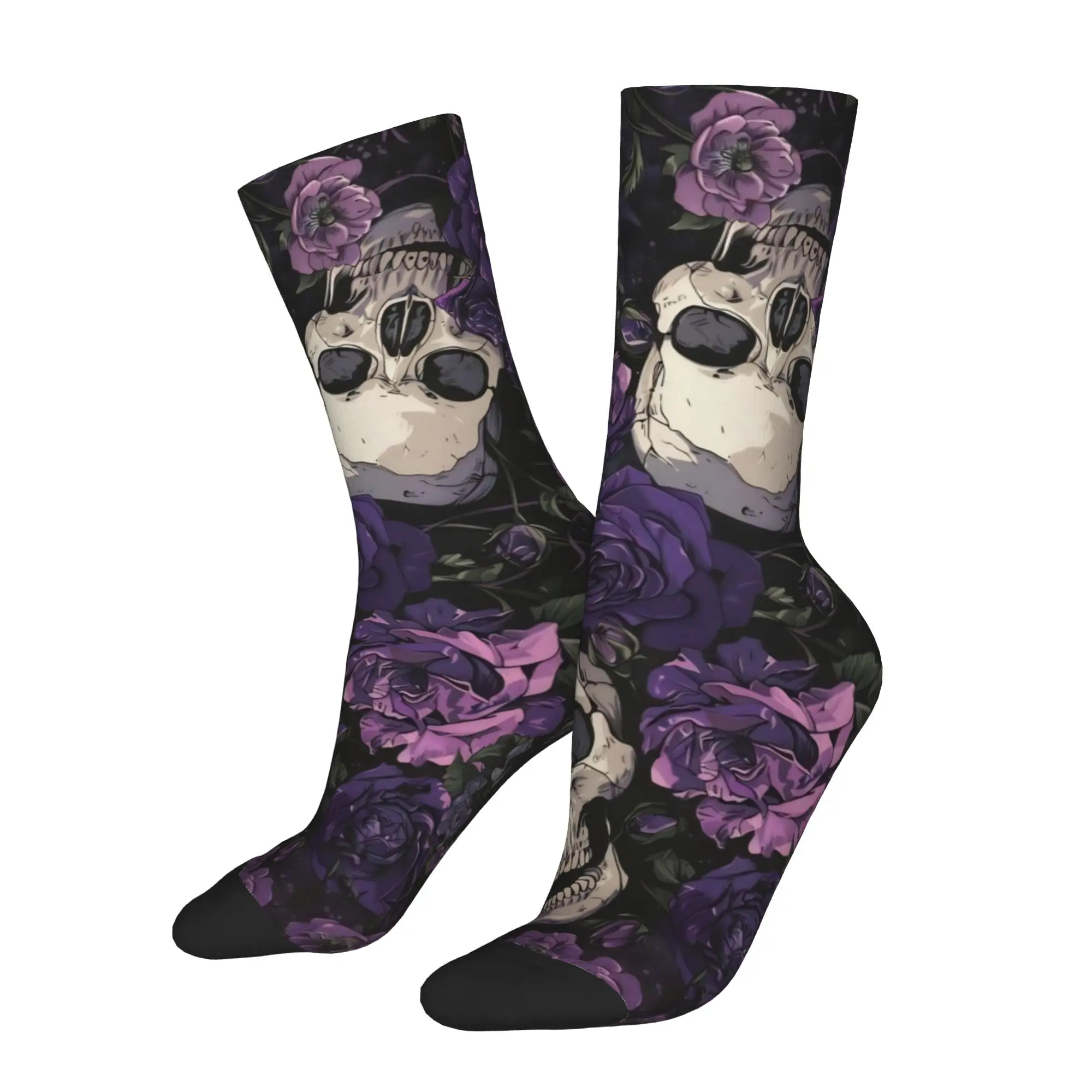 Happy Funny Men's Socks Harajuku Halloween Gothcore Sock Polyester Romantic Goth Sport Women's Socks Spring Summer Autumn Winter