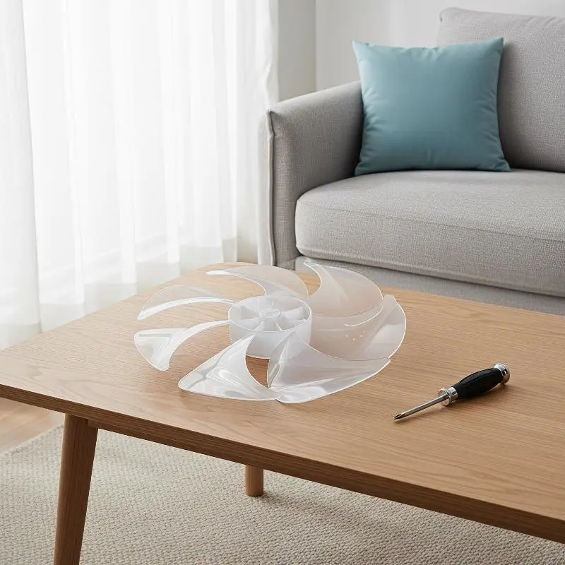 Replacement Pedestal Fan Blades 12 Inch 7 Leaves Universal Electric Parts For Floor Desk Wall Fan Office Home