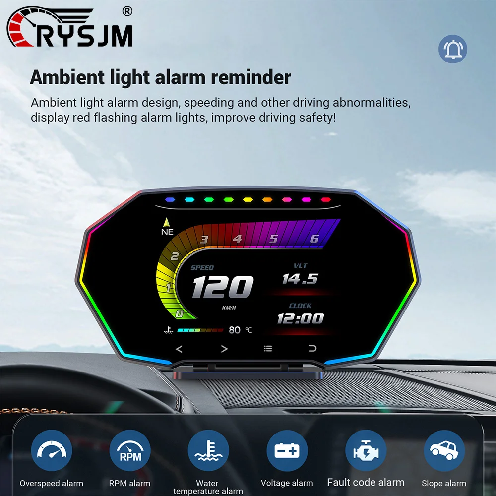 

Сенсорный проекционный дисплей F11 (HUD) для автомобиля: OBD+GPS, отображение оборотов, напряжения, температуры масла, бортовой компьютер, электронные аксессуары для двигателя автомобиля