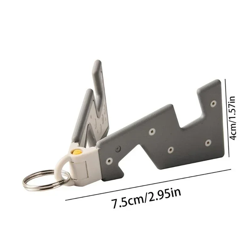 Universal Keychain Portable Cell Rack Desk Stand Holder for Phone Tablet PC Home