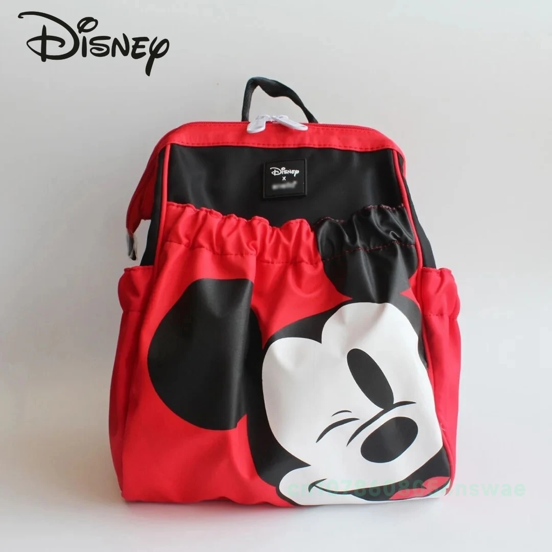 Disney Mickey tas ransel popok wanita, tas punggung kartun wanita, tas ransel Mini berkualitas tinggi dan kapasitas besar