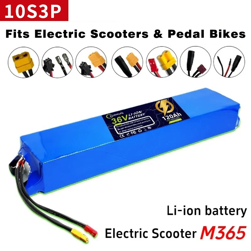 

10S3P 36V 120Ah Scooter Battery Pack for Xiaomi Mijia M365 36V Battery pack Electric Scooter BMS Board for Xiaomi M365