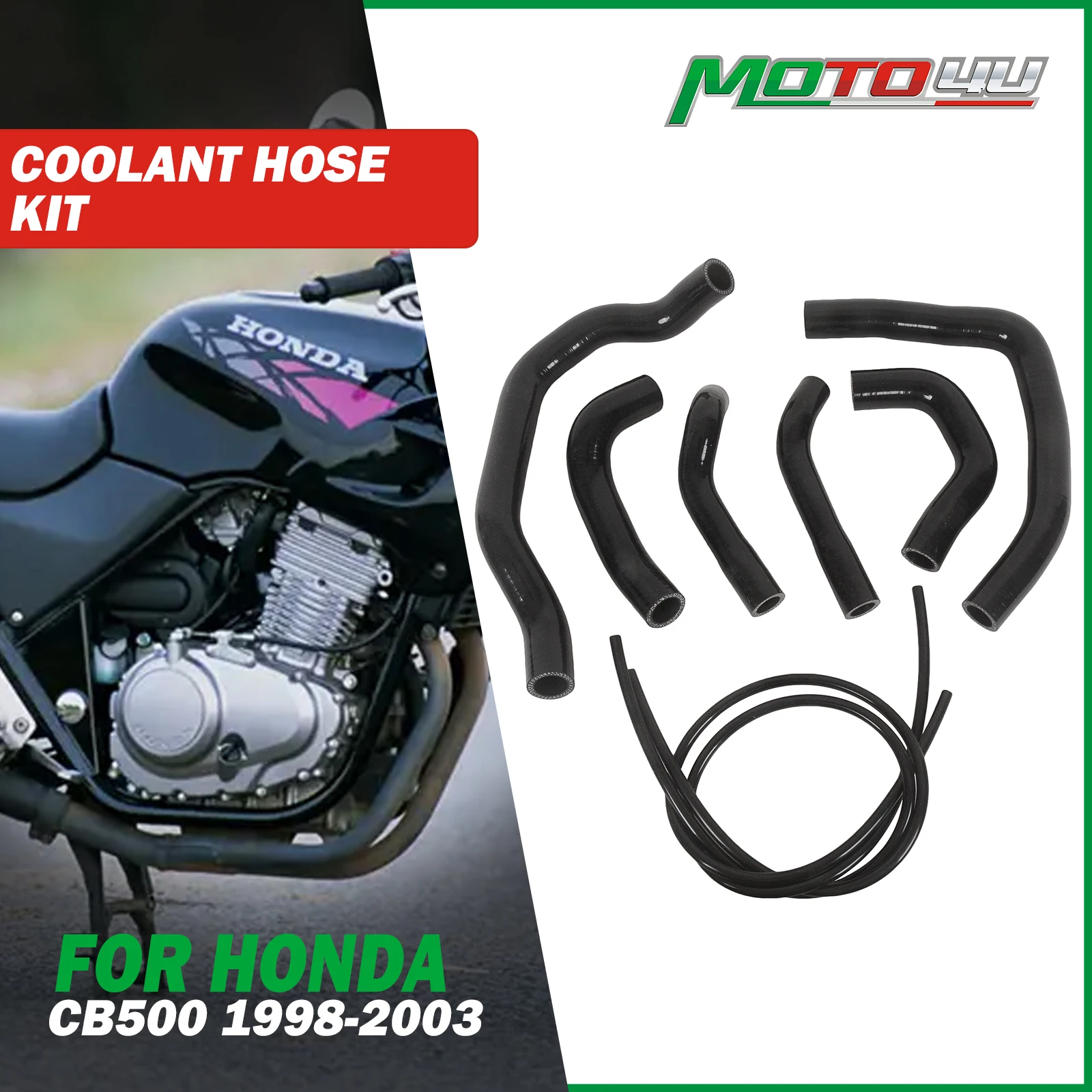 For Honda CB500 CB 500 Coolant Hose Kit  Water Radiator Hose Motorcycle Silicone Coolant Pipe Sleeve Scrambler Custom Cafe Racer