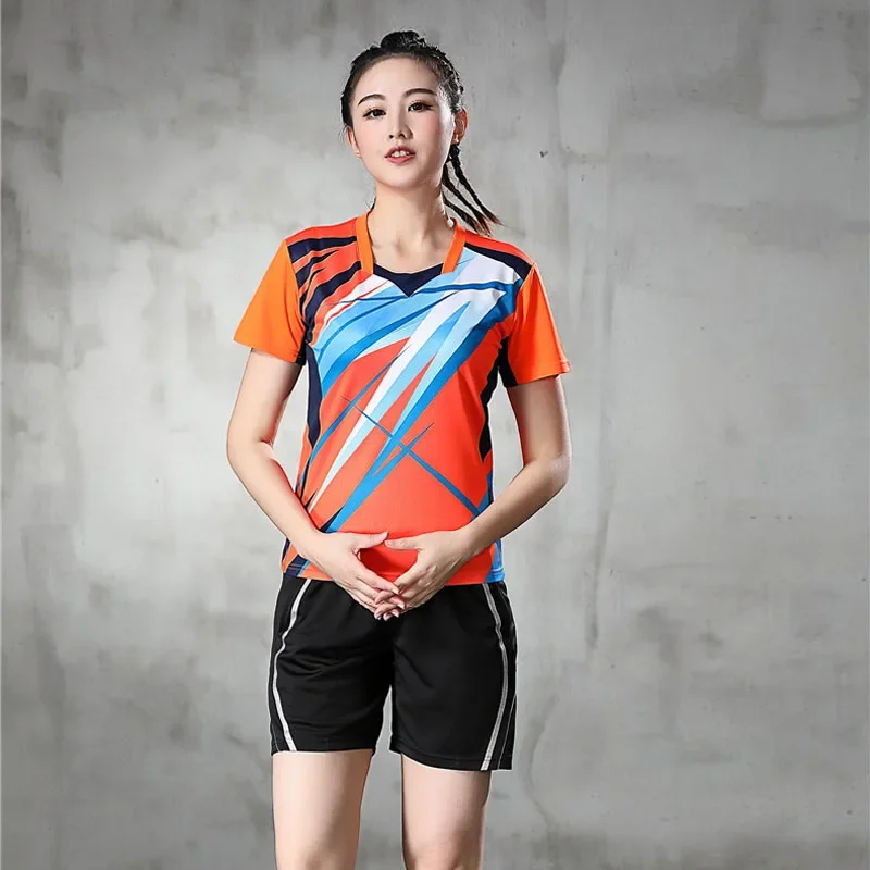 Tennis shirts women girl badminton sports t shirt , short sleeveless table tennis uniform  golf  shirt girls badminton shirts