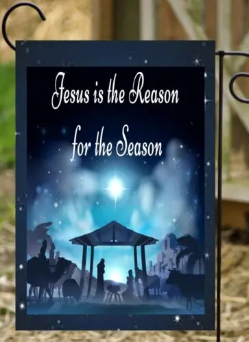 Jesus Is The Reason  Garden Flag * Top quality *Double Sided *By Flags Galore