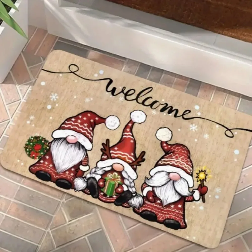 

Santa Claus Printed Door Mat Merry Christmas Christmas Holiday and For Entrance Bedroom Kitchen Christmas Door Mat Decoration