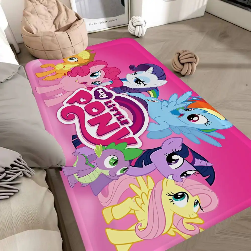 Children Animation L-Little P-Pony Bathroom Mat Kids Room Bedroom Decoration Balcony Anti-Slip Doormat Living Room Welcome Rug