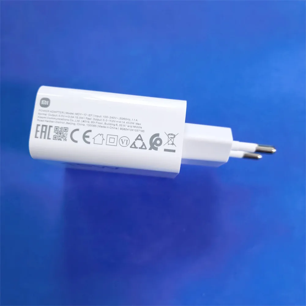 Xiaomi 45W EU Charger Turbo Fast Charge Adapter 6A 2M 1.5M Type C Cable for Redmi Note 14 13 12T 11T Pro Mi 13T 12 10 9 Pad 7 6