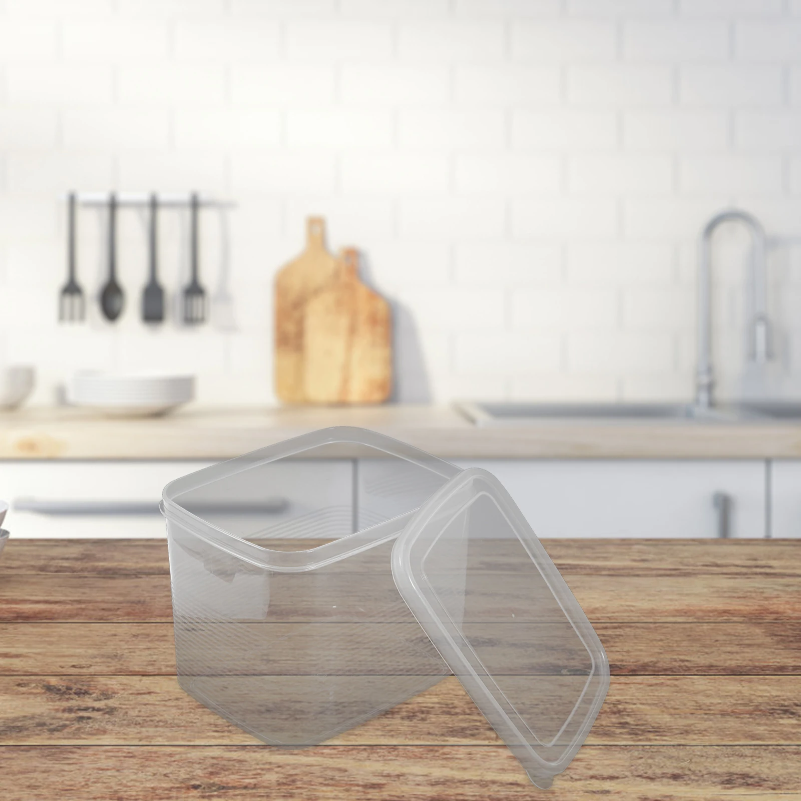 

Airtight Storage Box For Homemade Loaf Keeper Holder Plastic Breadboxes Kitchen Counter Clear Holder Saver Bagel