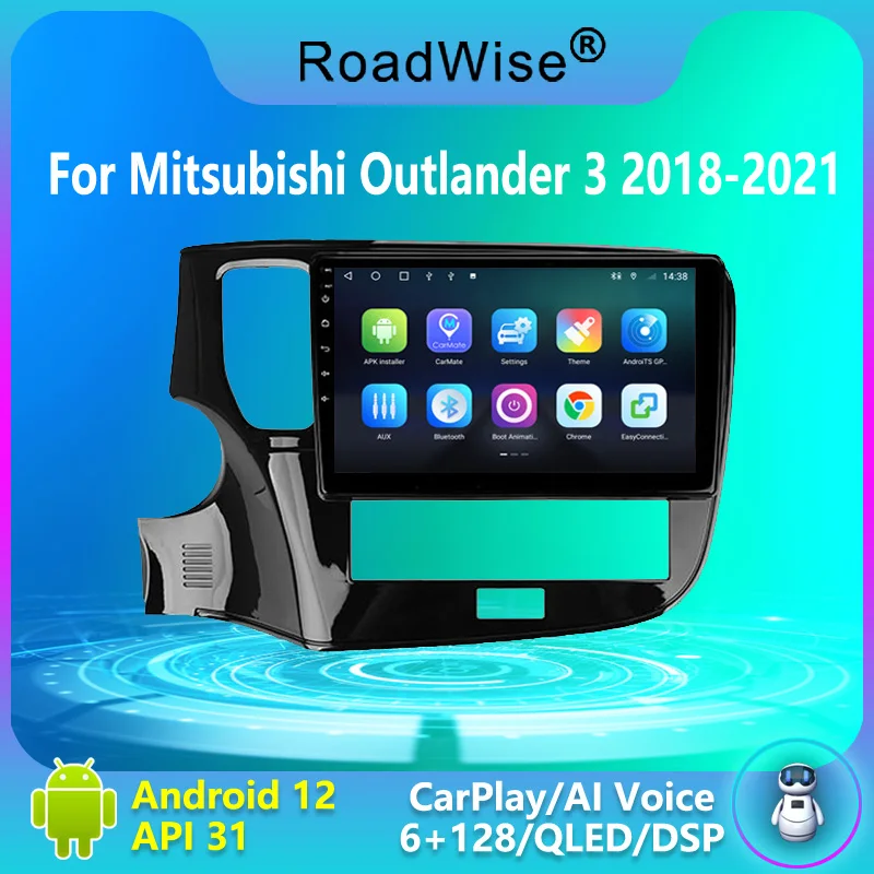 

2 Din Android Car Radio Carplay Multimedia For Mitsubishi Outlander 3 III LHD GF0W GG0W 2018 2020 2021 4G Wifi DVD GPS BT Stereo