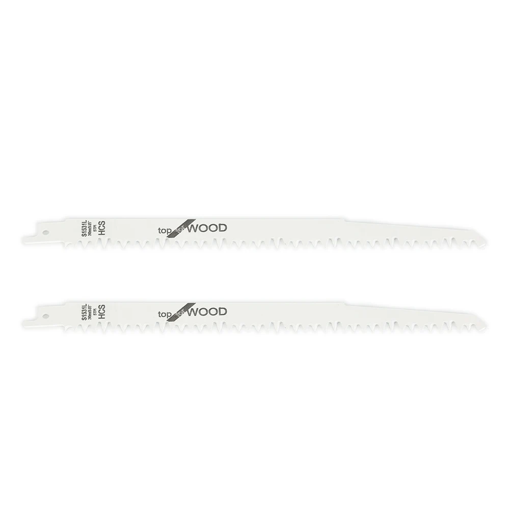 2Pcs S1531L Reciprocating Saw Blades 9.5'' JigSaw Cutter High Carbon Steel For Wood Metal Cutting Power Tool Accessories