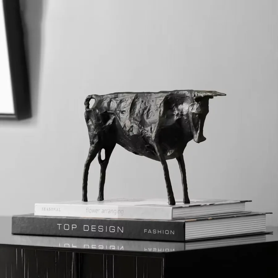 Creative Abstract Bull Statue By Picasso Famous Animal Sculpture Figurine Picasso Ox Art Collection Home Decor Gift for Friend