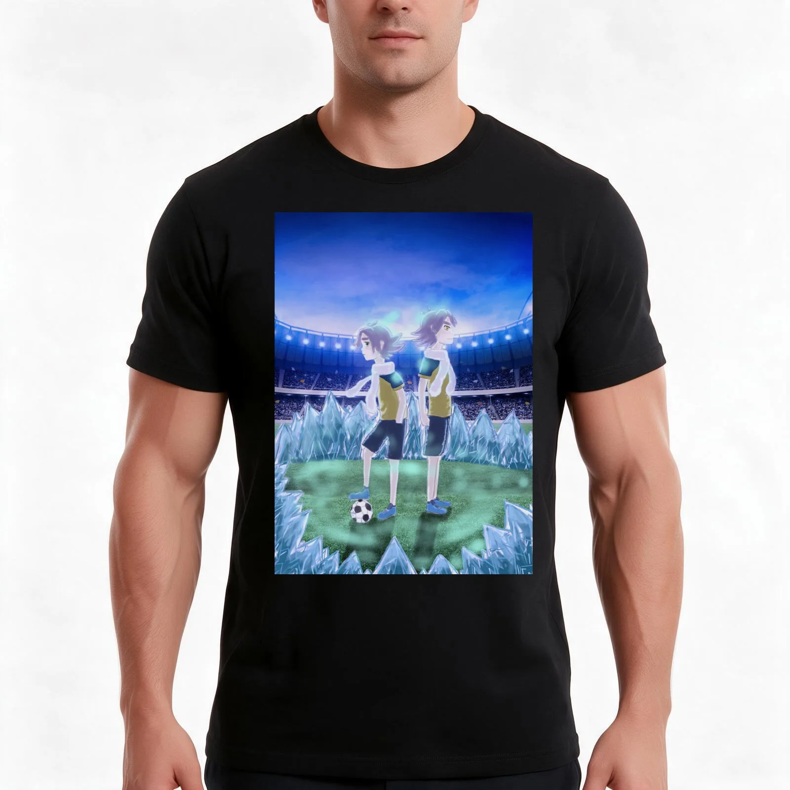 Inazuma Eleven, Shawn Frost, Fubuki Shirou. T-Shirt, Summer Casual Cotton Tee, Oversized Streetwear Tops, Vintage Graphic Print