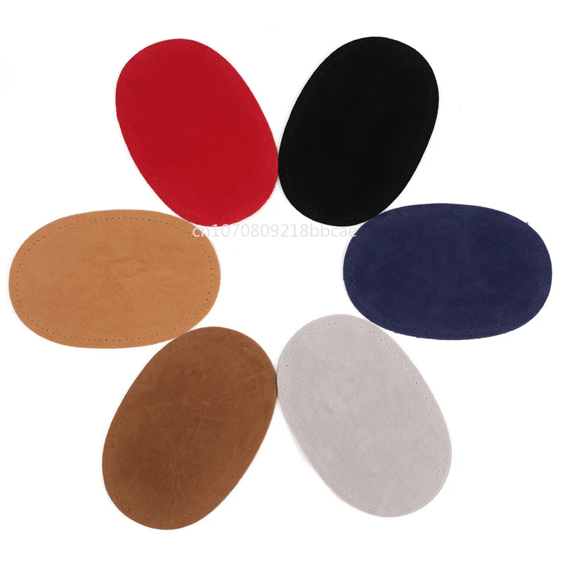 1 Pair Suede Sew-on Oval Elbow Knee Patches DIY Repair Sewing Appliques Used for Alterations Repair Decoration on Clothing