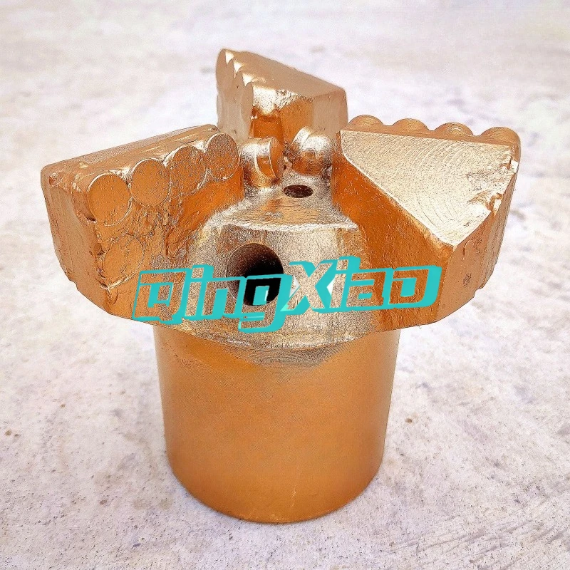 153mm Non-Coring Drill Bit PDC Composite Sheet Diamond Three-Wing Concave Scraper Bit Drilling Machine Parts