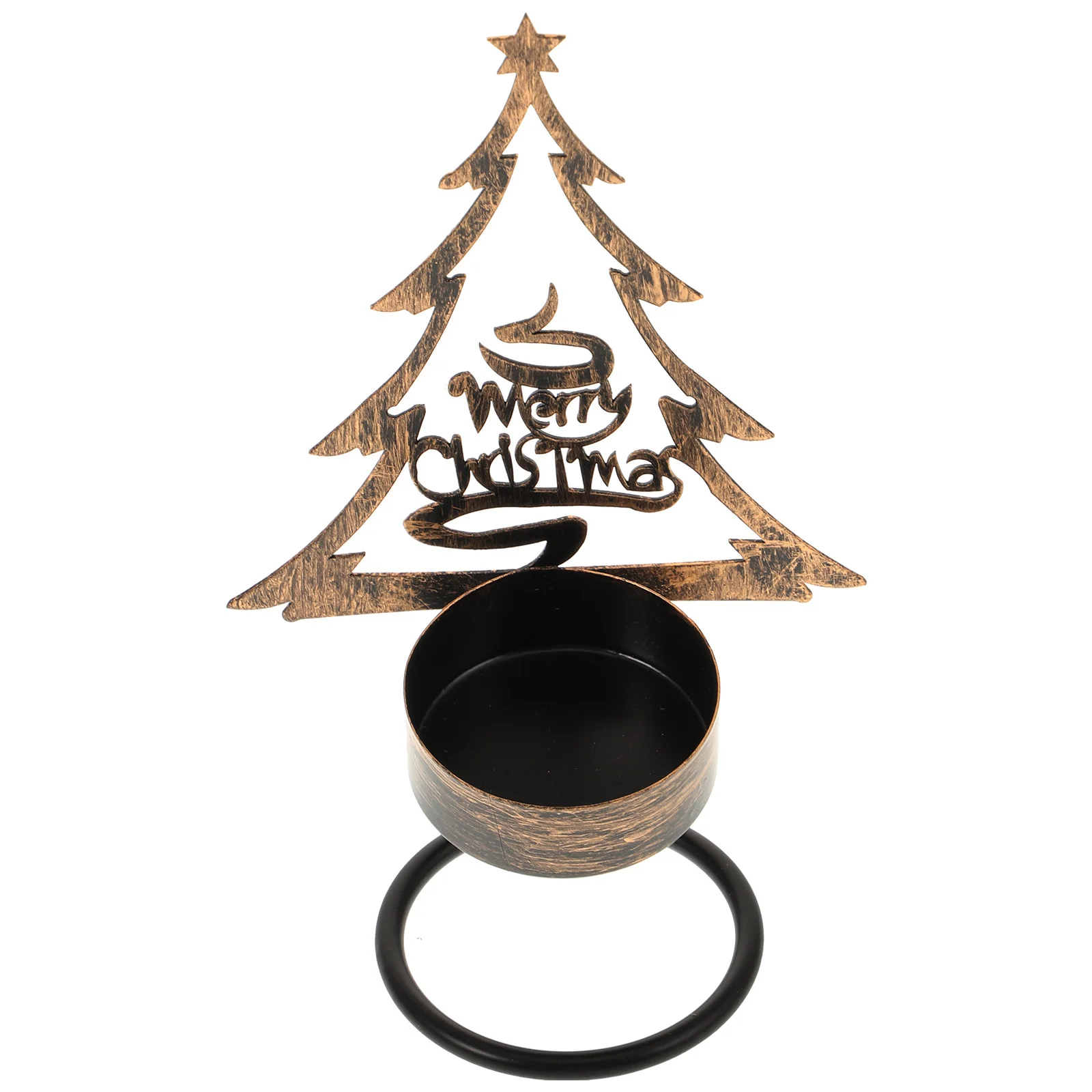 

Xmas Iron Stand Stable Round Base Christmas Decoration for Party Tabletop Adornment Holder Christmas Decorations