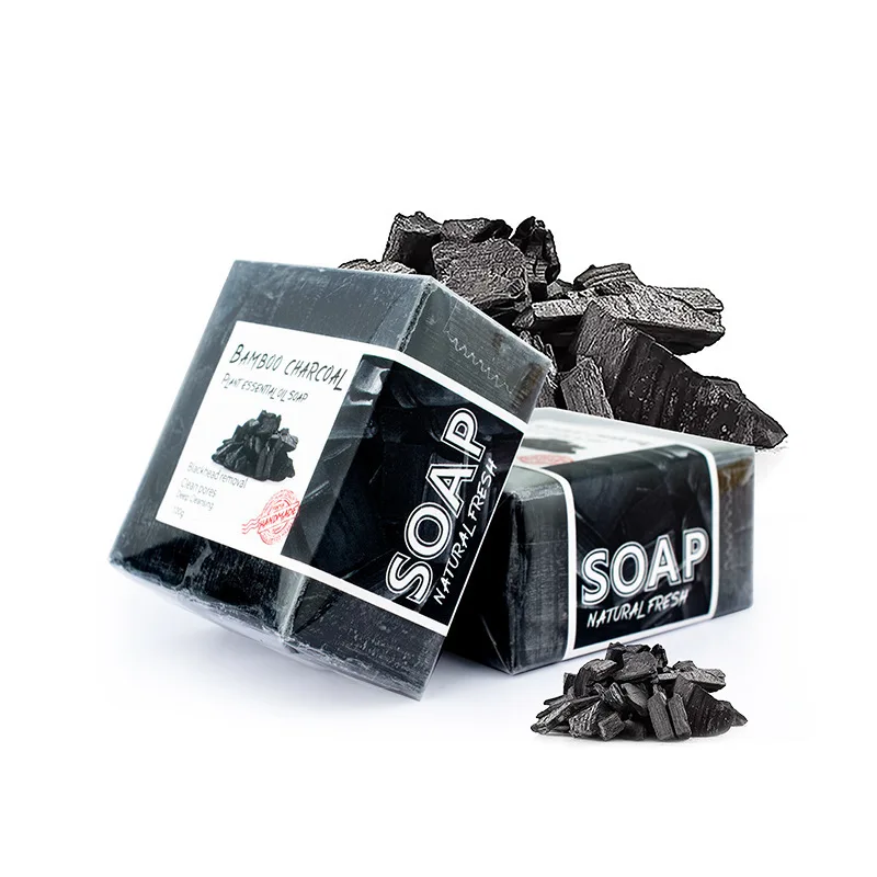 

Bamboo Charcoal Soap Goats 'Milk Silk Sea Salt Essential Oil Soap Soap Soap Cleansing Bath Soap Handmade Soap