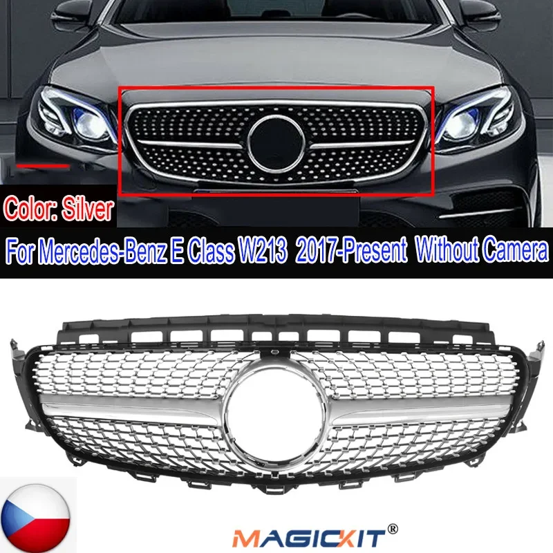 

MagicKit GT R Panamericana Grille Front Grill for Mercedes E Class W213 E43 AMG 2017-2019