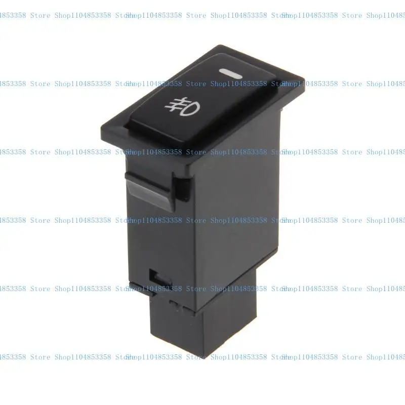 Auto Locking Fog Light Switch Push Button Interior Light Button Car Accessories