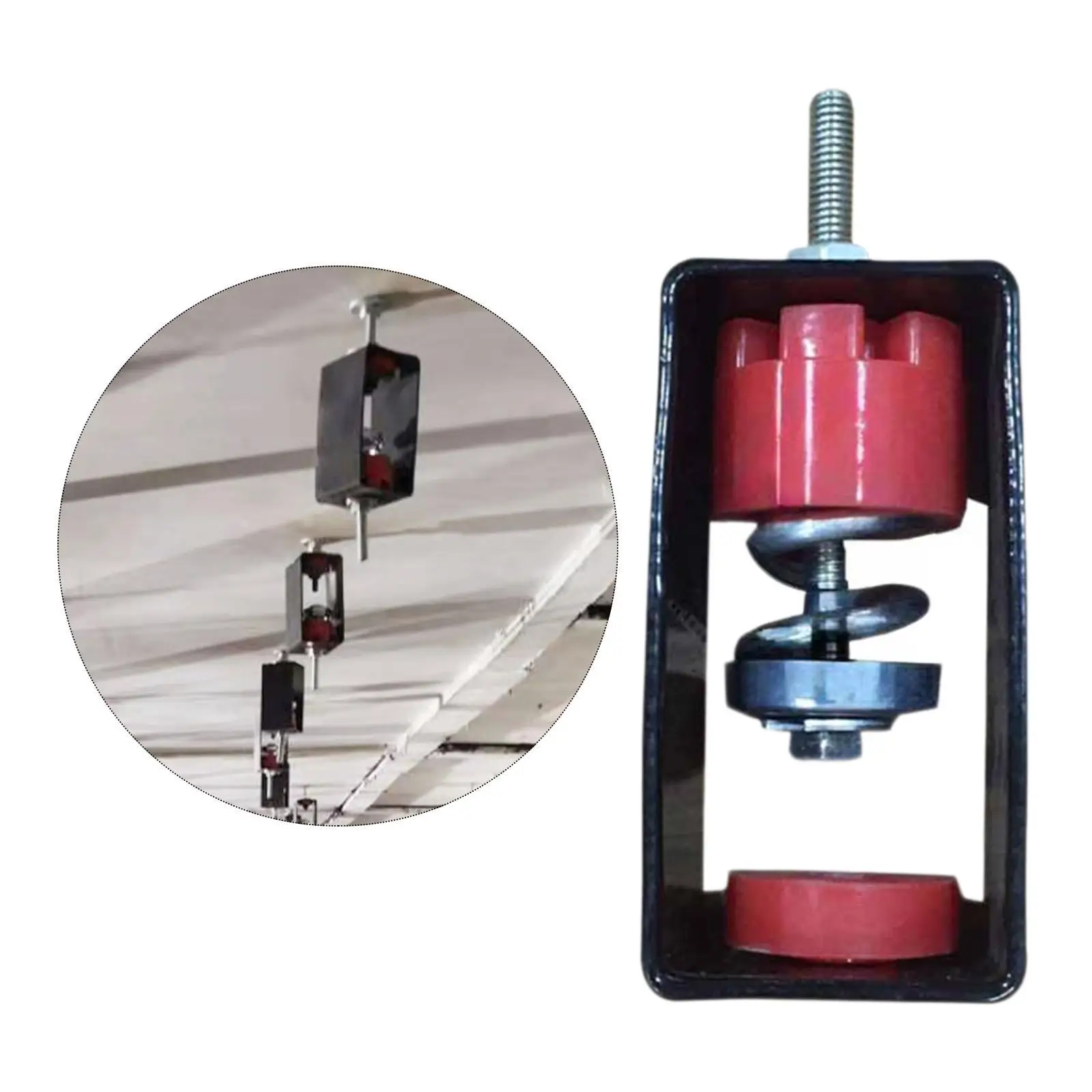 Ceiling Shock Absorber Spring Vibration Dampener Metal Hanger Noise Reduction Tool for Theater Bedroom Wall Floor